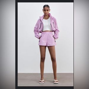 Zara cropped rain jacket